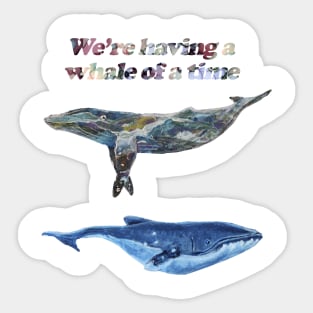 Having a Whale or a Time Sticker